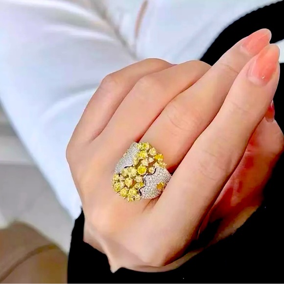 ✨✨Citrine Bouquet Ring✨Adjustable✨✨ - Picture 3 of 5